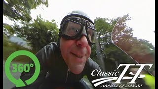 AWESOME 250cc HONDA 6 at the Classic TT 2017 Steve Plater  360 Degree On Board [upl. by Loring338]