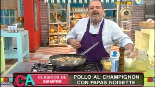 Pollo al champiñón con papas noisette Parte 2 [upl. by Etteval50]