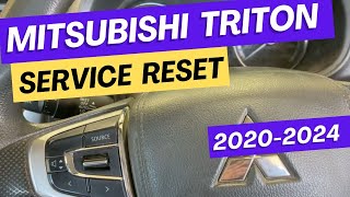 mitsubishi triton service reset [upl. by Rania]