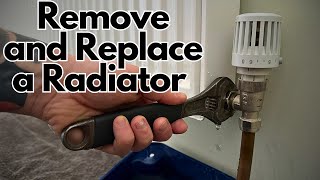 How to Remove and Replace a Radiator For Decorating  No Draining Required [upl. by Ahsiugal887]