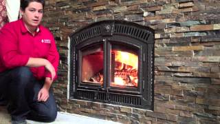 NZ3000 Napoleon Wood Burning Fireplace Zero Clearance Product reivew Burn Video [upl. by Archambault516]