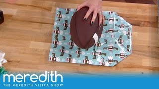 How To Wrap Oddly Shaped Gifts  The Meredith Vieira Show [upl. by Brianna]