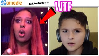 FAKE BABY on OMEGLE BABY FACE TROLLING [upl. by Anhcar]