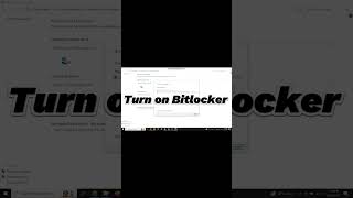 How to Turn ON bitlocker key pctips windows computer pc computereducationpopular learning [upl. by Rego]