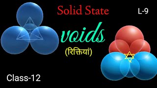 ChemistryClass12 Solid Statevoidstetrahedral octahedral चतुष्फलकीयअष्टफलकीय रिक्तियां [upl. by Analeh]