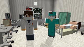 VIRAMOS MÉDICOS 💉 no MINECRAFT [upl. by Ididn846]