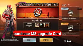 Group purchase perks how to purchase M8 Royal pass in Group purchase perks event uc [upl. by Morty]