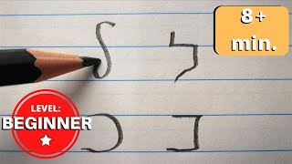 🔴 Hebrew Alphabet  Writing The Letters Handwriting and Print  NO AUDIO [upl. by Inafets]