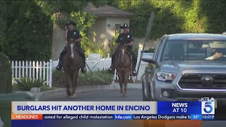 Burglars hit more homes in Encino [upl. by Submuloc869]