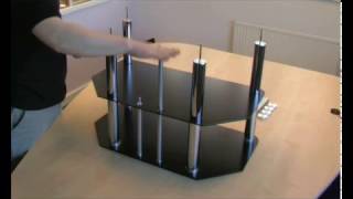 Assembling an SampC LCD Plasma TV Stand  How to Guide [upl. by Shanley]