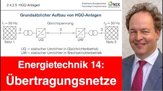 Vorlesung 14 Energietechnik  Übertragungsnetze [upl. by Adleremse]