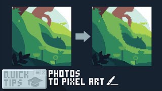 How to turn Vectors and Photos into Pixel Art Quick Tips [upl. by Tsiuqram]