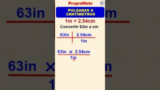 ¿Cómo convertir de centímetros a pulgadas [upl. by Imogene]