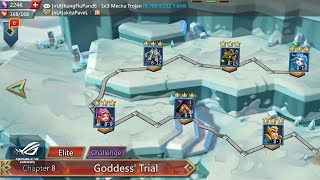 Chapter 8 Goddess Trail Elite  Lords Mobile  Cleared with F2P Heroes and 3 Stars [upl. by Yoral]