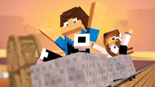 Minecraft MONTANHA RUSSA SECRETA  DESAFIANDO A VIDA 25 [upl. by Ahsercel]