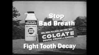 Colgate toothpaste TV commercial 1958 [upl. by Fougere459]