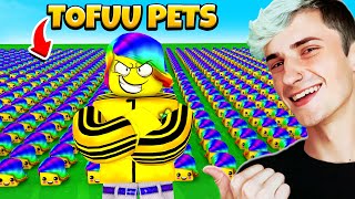 I got 35 SEPTILLION Clicks with my TOFUU PETS Roblox [upl. by Notgnilra]