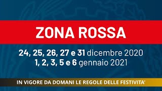 In vigore da domani le regole delle festività Giorni rossi e arancioni ecco cosa si può fare [upl. by Hobart]