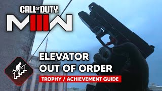 COD Modern Warfare 3 2023  Elevator Out of Order Trophy  Achievement Guide [upl. by Erbas372]