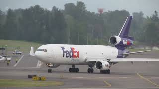 FedEx MD11 takeoff from PDX N603FE [upl. by Sirah]