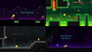 幾何衝刺 The Tower 1～4層 全三金幣 Geometry Dash [upl. by Dulcie291]