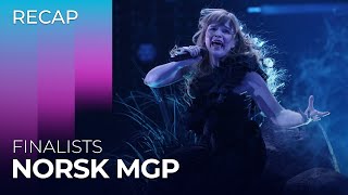 Norsk Melodi Grand Prix 2024 Norway  Finalists  RECAP [upl. by Quennie762]