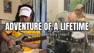 Coldplay  Adventure Of A Lifetime guitar and drums cover [upl. by Ennasus185]