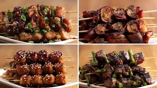 Japanese Grilled Skewers 4 Ways [upl. by Uba]