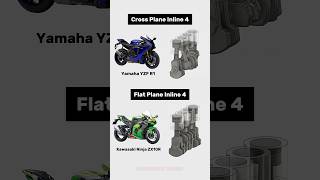 Cross Plane V⚡S Flat Plane Engine Working💀☠️🔥kawasaki ninja zx10r yamaha r1 superbike sound [upl. by Riamu468]