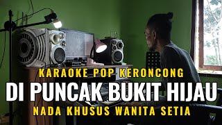 Di Puncak Bukit Hijau  Jayanthi Mandasari versi Pop Keroncong Karaoke  Nada Wanita [upl. by Tome882]