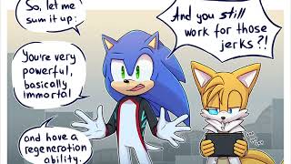 Mecha AU Shadow Meets Sonic and Tails comic dub collaboration [upl. by Niowtna142]