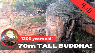 1200YEAR OLD 71M TALL BUDDHA  Leshan Sichuan China [upl. by Buderus]