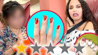 I WENT TO THE WORST REVIEWED NAIL SALON IN ANOTHER CITY [upl. by Rellim]