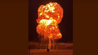 1000 gallons of gas Explosion caught on camera [upl. by Ahsinik657]