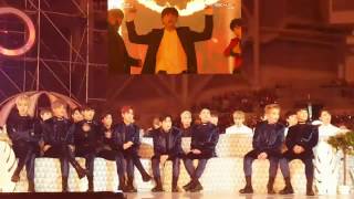 161119 EXO엑소 reaction to BTS방탄소년단  Blood Sweat amp Tears  FIRE MMA [upl. by Enimsay]