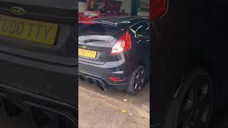 Fiesta ST KMS Twin Exhaust Install  Automodz [upl. by Natsreik]