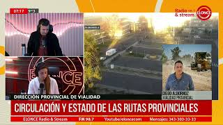 Diego Albornoz nos informa sobre la circulación y el estado de las rutas provinciales [upl. by Wahlstrom641]