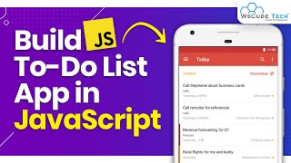 Create a ToDo List App using JavaScript  JavaScript Projects for Beginners [upl. by Soigroeg]