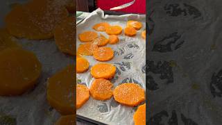 Smashed sweet potatoes food baking starbucksdrink youtubeshorts cooking recipe cooky [upl. by Gabie473]