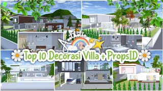 Top 10 Decorasi Villa Aesthetic🌼✨ PropsID  sakura school simulator [upl. by Charron]