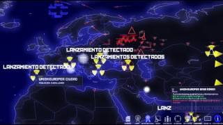 Simulación Guerra Nuclear MundialDefcon 1 [upl. by Ainuj]