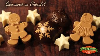 ❅ Recette des Guimauves de Noël aux 3 Chocolats façon Oursons Guimauve ❅ [upl. by Ainiger]