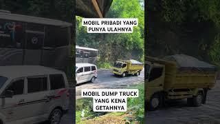 Duh Gara Gara Mobil Pribadi Dump Truknya Jadi Susah dumptruck trukcanter tanjakanbatununggul [upl. by Ahsiemat]