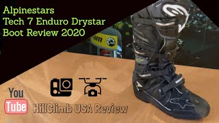 Alpinestars Tech 7 Enduro Drystar Boot Review MaxCalf Size [upl. by Haliled]