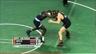 Ed Ruth vs Nick Heflin NCAA Wrestling Quarterfinals [upl. by Lap]