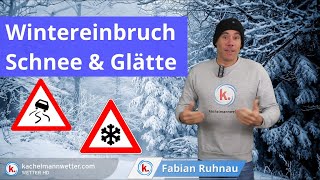 Wintereinbruch kommt nach Deutschland  Schnee Frost und Glätte [upl. by Odlonra]