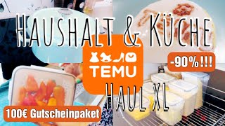 TEMU HAUL XL  Haushalt amp Küche  100€ Gutscheinpaket für Neu und Altkunden [upl. by Idihc]