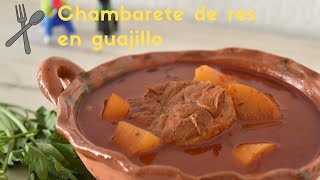 Chambarete de res en guajillo [upl. by Serge]