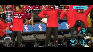 NBA 2k Mobile  Chicago Bulls VS Portland Trailblazers Gameplay [upl. by Carissa523]