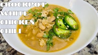 Crockpot White Chicken Chili  Crockpot Recipes  Chicken Recipes  Slow Cooker Meals [upl. by Kitti]